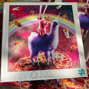 Laser Llama Kitty puzzle 300 piece Buffalo age 14+